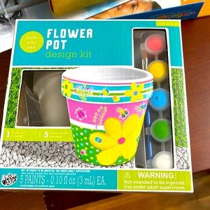 Brand new paint your own flower pot